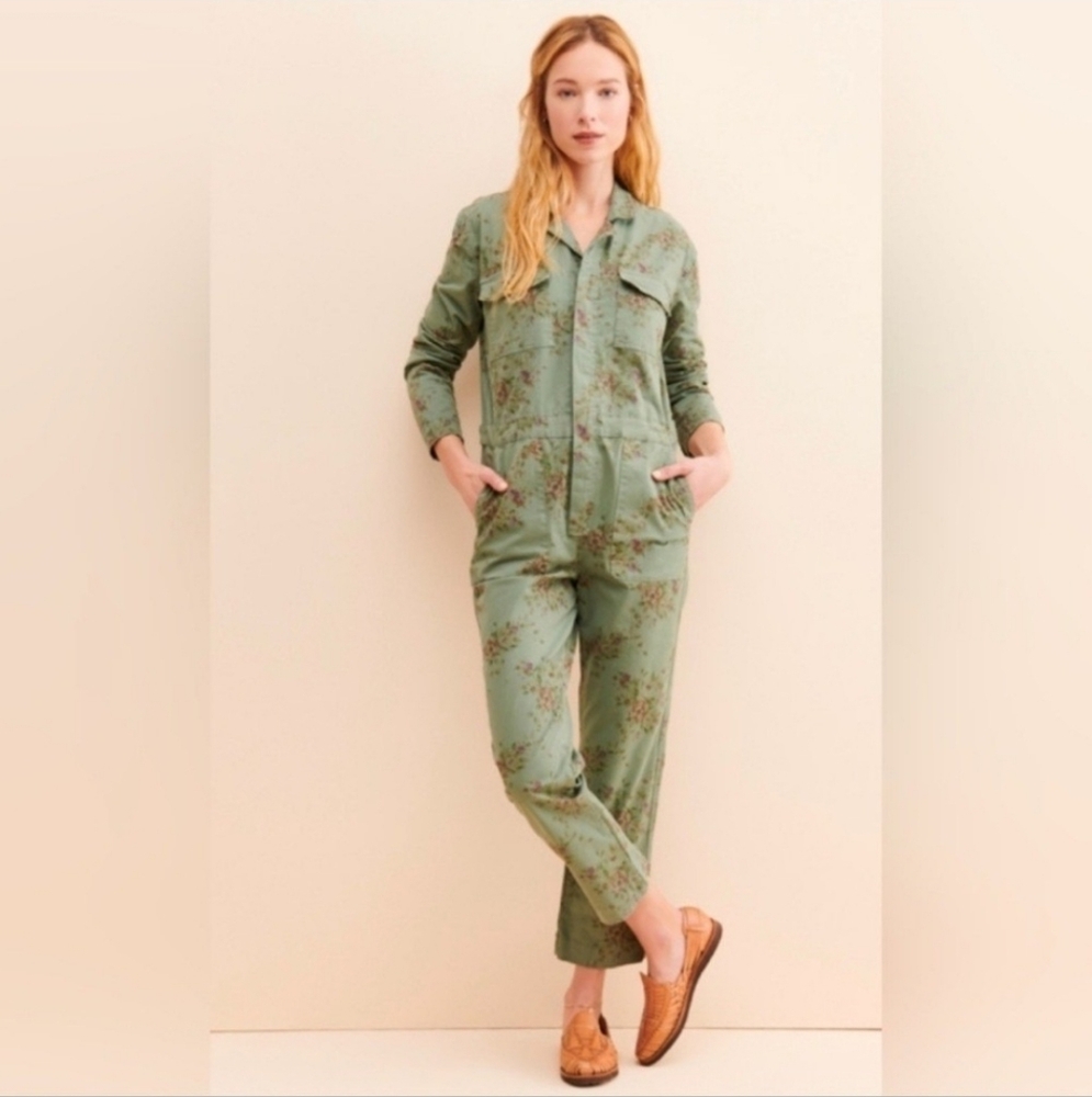 DRIFTWOOD Green Floral Jumpsuit